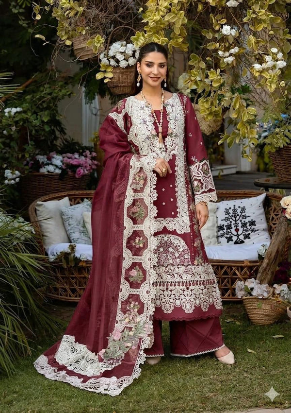 CHICKENKARI COLLECTION&nbsp;   FABRIC (SHIRT)…………..LAWN (TROUSER)……..LAWN (DUPATTA)………KHADDI NET